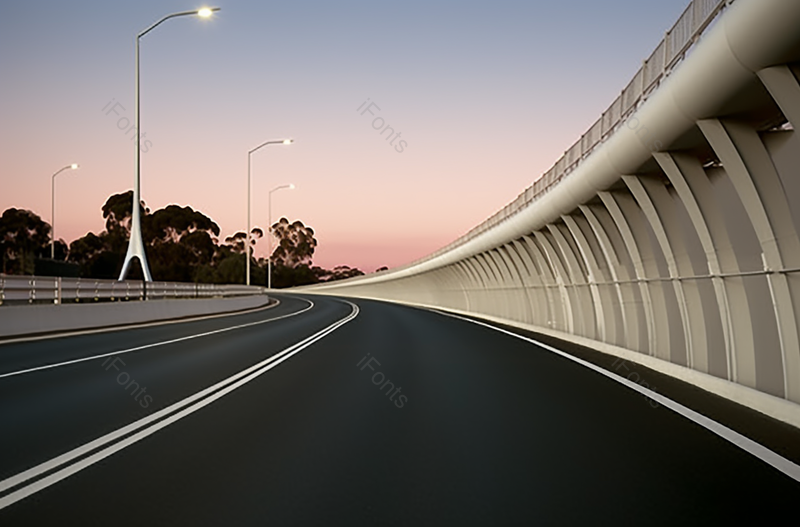 城市高速公路温暖的天空路边街灯摄影图片,高清,摄影图,摄影图片,图片大全,摄影图免费下载